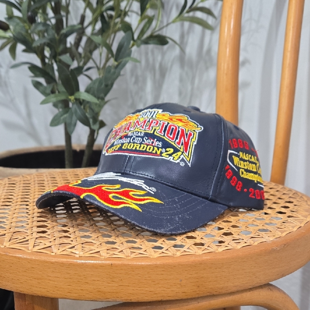 NWT Retro Y2K Chase Authentics Black NASCAR Racing Jeff Gordon Cap
